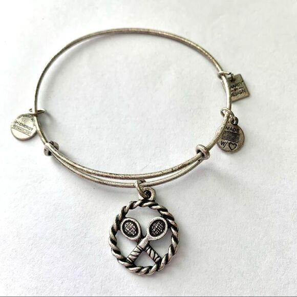 Alex and Ani | Jewelry | Racket Game, Set, Match Charm Bangle Bracelet | Silver - Picture 2 of 3
